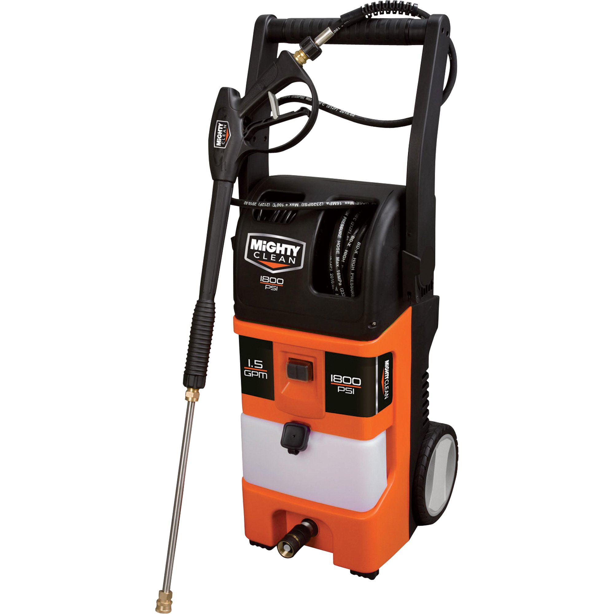 Mighty Clean Electric Cold Water Pressure Washer — 1800 PSI, 1.5 GPM, 115 Volts, Model# MC1800N